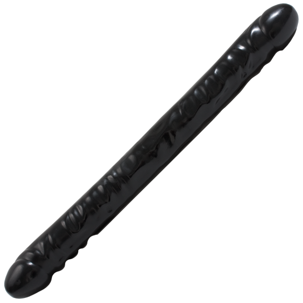 Double Header Veined Dong - 18 Inch Black