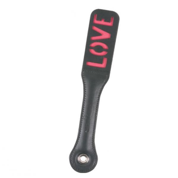 12in Leather Love Impression Paddle