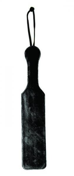 Leather Paddle - Black Fur