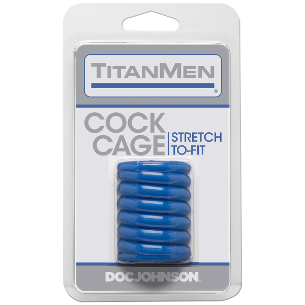 Titanmen Cock Cage - Blue