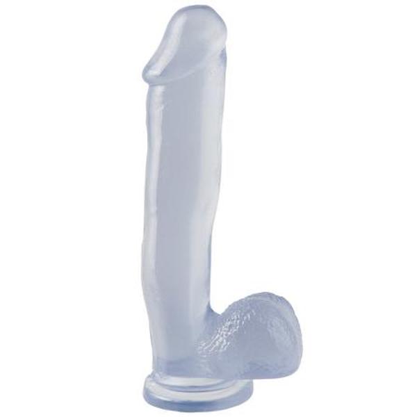 Basix Rubber Works 12 inches Dong Suction Cup - Clear