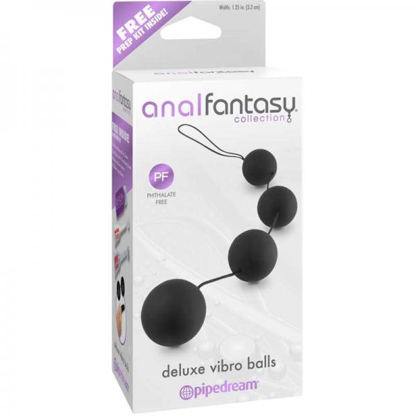 Anal Fantasy Deluxe Vibro Balls - Black