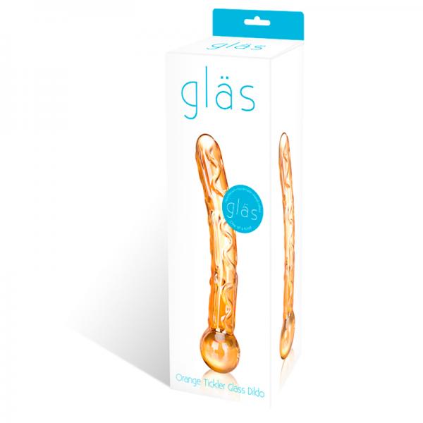 Glas Tickler Glass Dildo - Orange