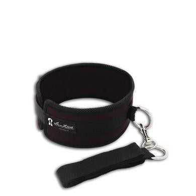 Lux Fetish Collar And Leash Set - Black