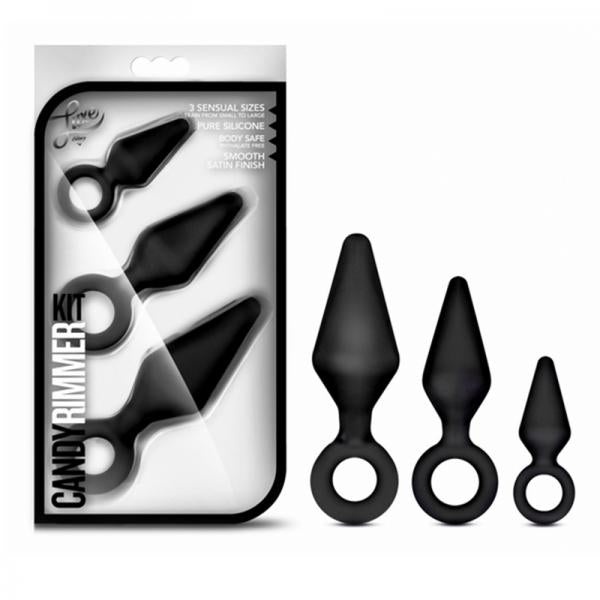 Candy Rimmer Kit Butt Plugs - Black