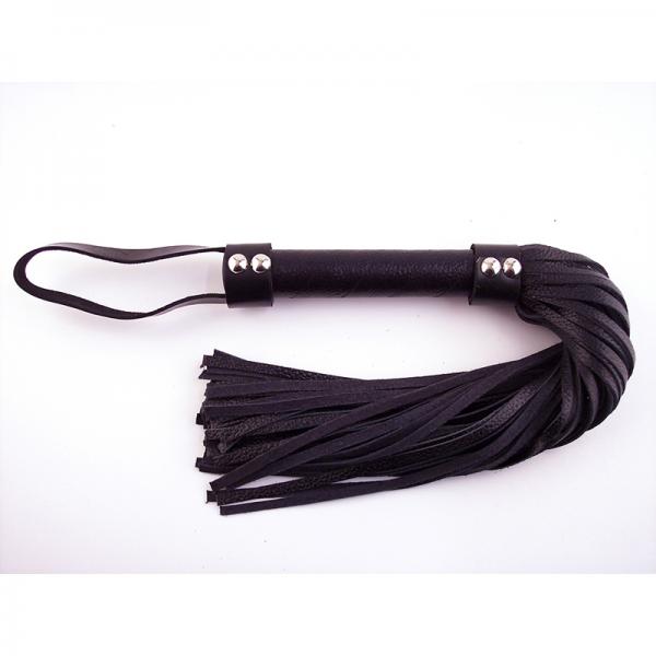 Rouge Short Leather Flogger - Black