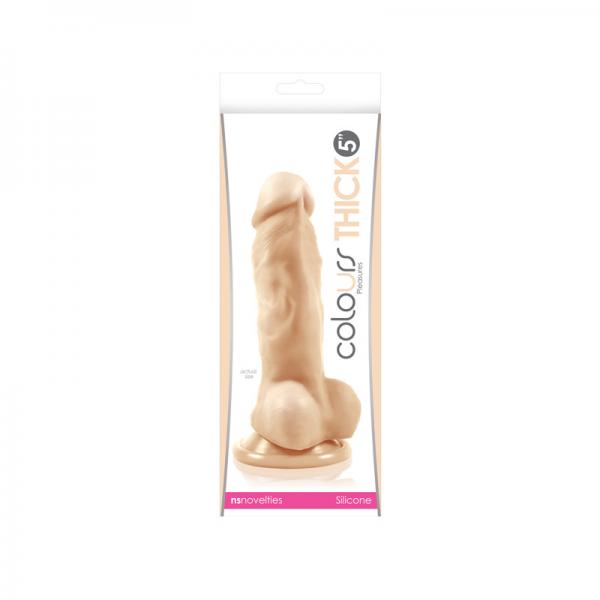 Colours Pleasures - 5in Dildo Thick - White