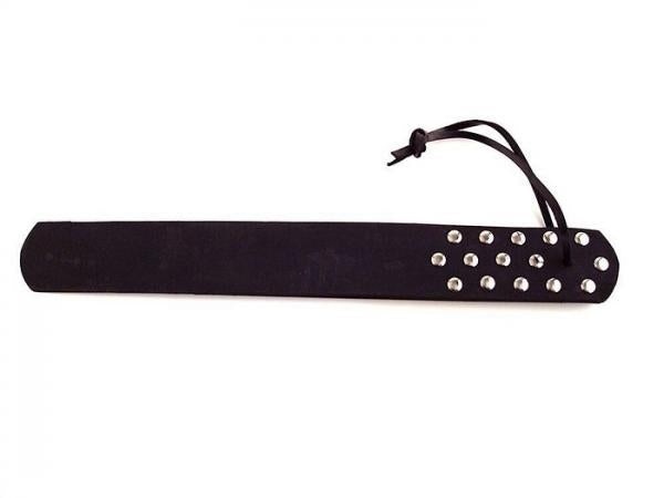 Rouge Leather Three Straps Paddle - Black