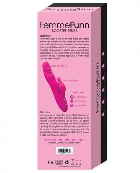 Femmefunn Booster Rabbit Vibrator - Pink