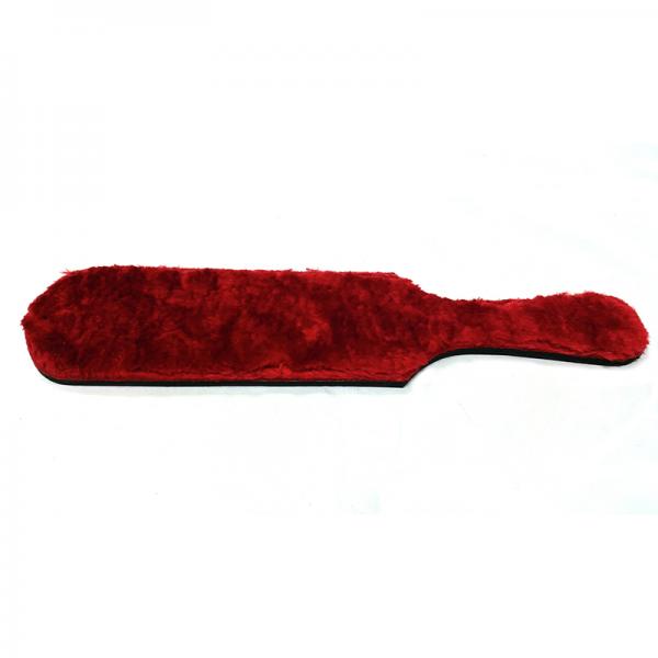 Rouge Paddle With Fur - Red