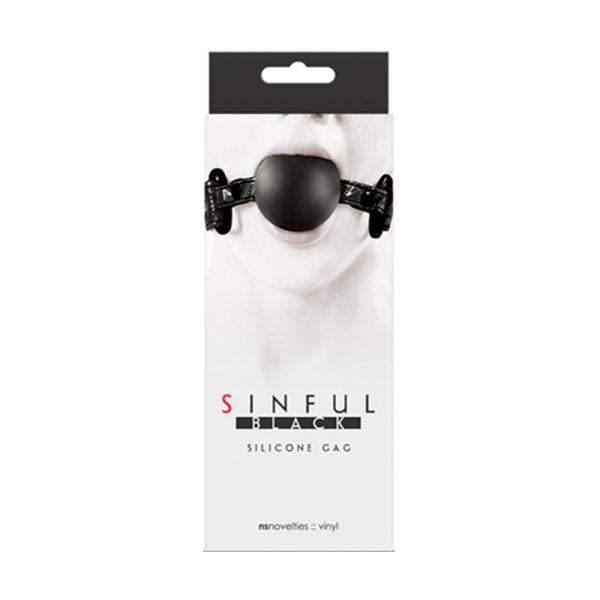 Sinful Soft Silicone Gag - Black