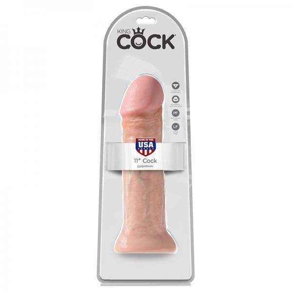 King Cock 11in Cock - Flesh