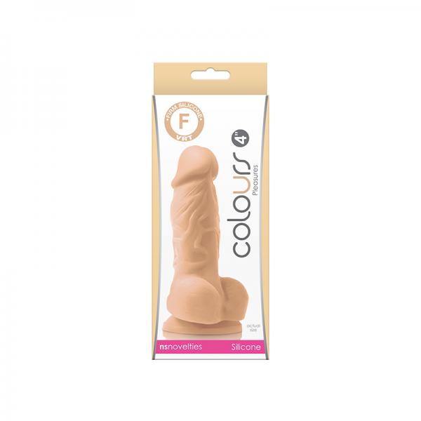 Colours Pleasures - 4in Dildo - White