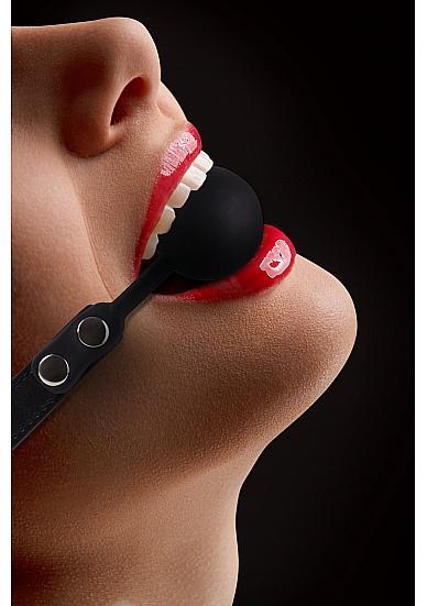 Ouch! Silicone Ball Gag - Black