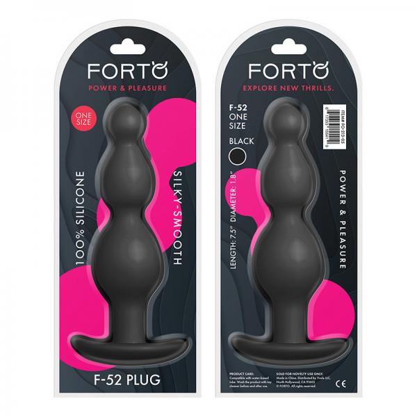 Forto F-52: Cone Beads - Black