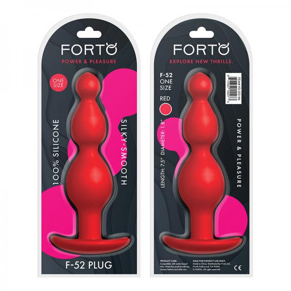 Forto F-52: Cone Beads - Red