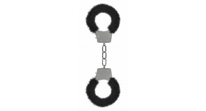 Ouch! Pleasure Furry Handcuffs - Black