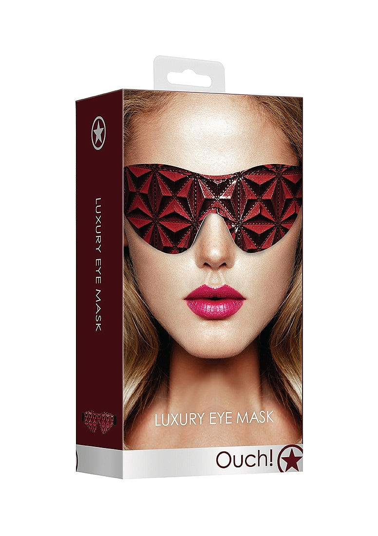 Ouch! Luxury Eye Mask - Burgundy