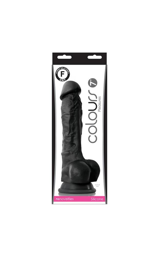 Colours Pleasures - 7in Dildo - Black