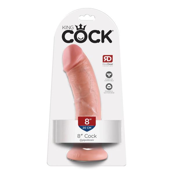 King Cock 8 In Cock - Beige