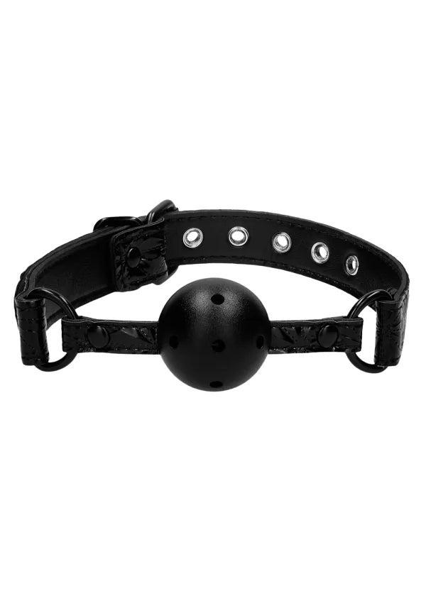 Ouch! Breathable Luxury Ball Gag - Black