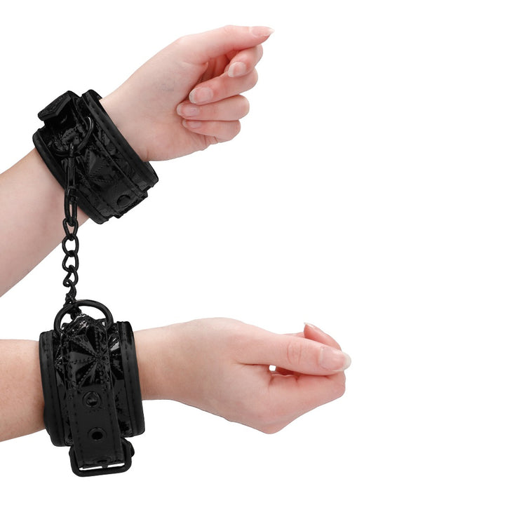 Ouch! Luxury Hand Cuffs - Black