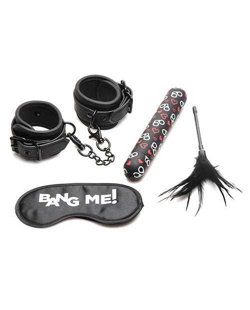Bang! 4 Pc Bondage Kit - Black - BDSMTest Store