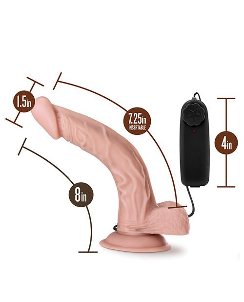 Blush Dr. Skin Dr. Sean 8" Cock W/suction Cup - Vanilla - BDSMTest Store
