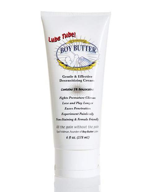 Boy Butter Desensitizing Comfort Cream - 6 Oz Lube Tube - BDSMTest Store