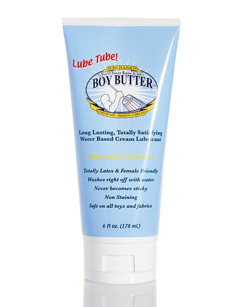Boy Butter H2o Lube Tube - 6 Oz - BDSMTest Store