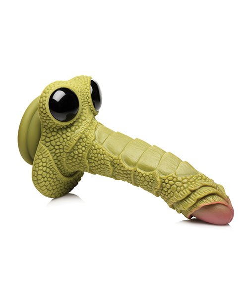 Creature Cocks Swamp Monster Scaly Silicone Dildo - Green - BDSMTest Shop