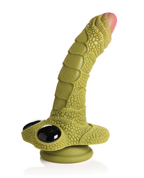 Creature Cocks Swamp Monster Scaly Silicone Dildo - Green - BDSMTest Shop