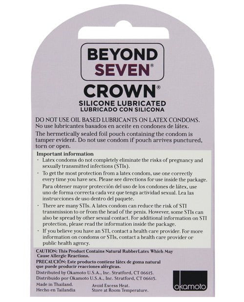 Crown Lubricated Condoms - BDSMTest Shop