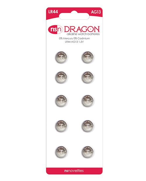 Dragon Alkaline Batteries - Ag13/lr44 Pack Of 10 - BDSMTest Store