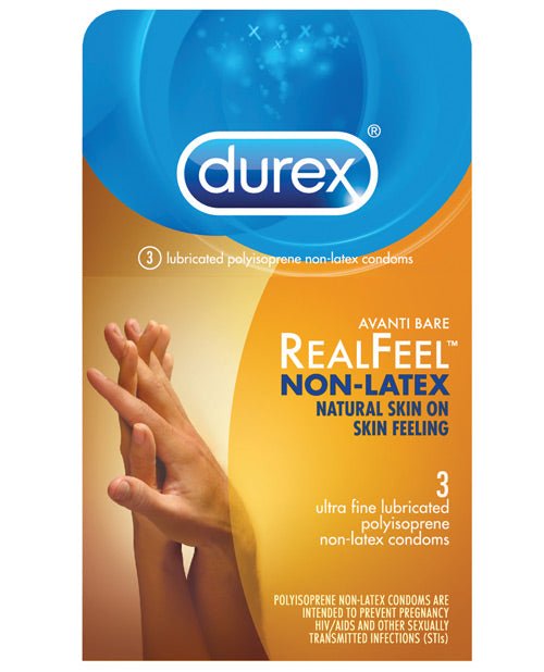 Durex Avanti Real Feel Non Latex Condoms - Pack Of 3 - BDSMTest Store