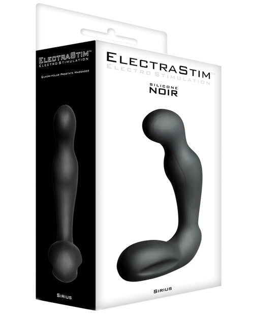 Electrastim Accessory - Silicone Sirius Prostate Massager - Black - BDSMTest Store