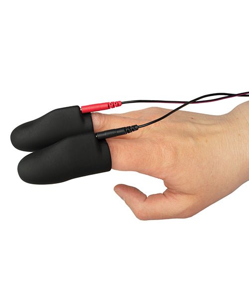 Electrastim Explorer Electro Finger Sleeves - Black - BDSMTest Store