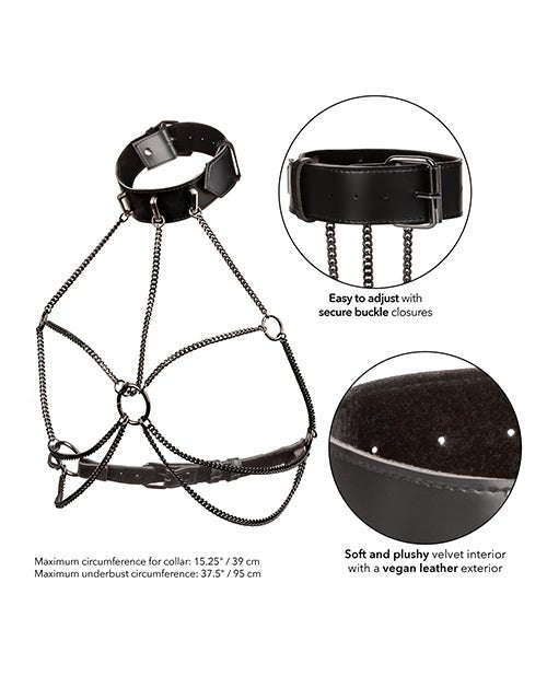 Euphoria Collection Multi Chain Collar Harness - BDSMTest Store