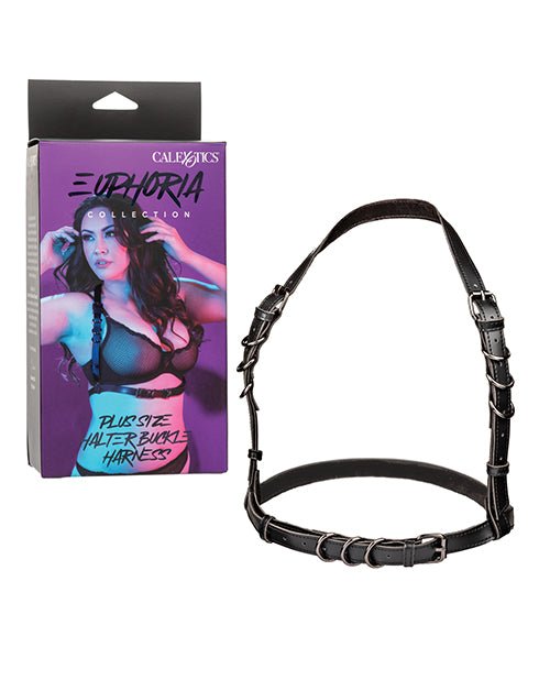 Euphoria Collection Plus Size Halter Buckle Harness - BDSMTest Store