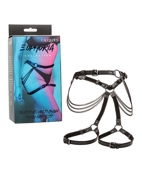 Euphoria Collection Plus Size Multi Chain Thigh Harness - BDSMTest Store