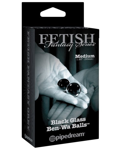 Fetish Fantasy Limited Edition Black Glass Ben-wa Balls - BDSMTest Store