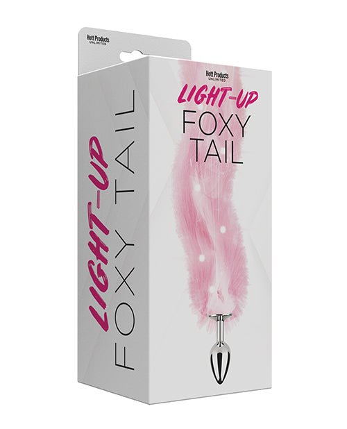 Foxy Tail Light Up Faux Fur Butt Plug - BDSMTest Store