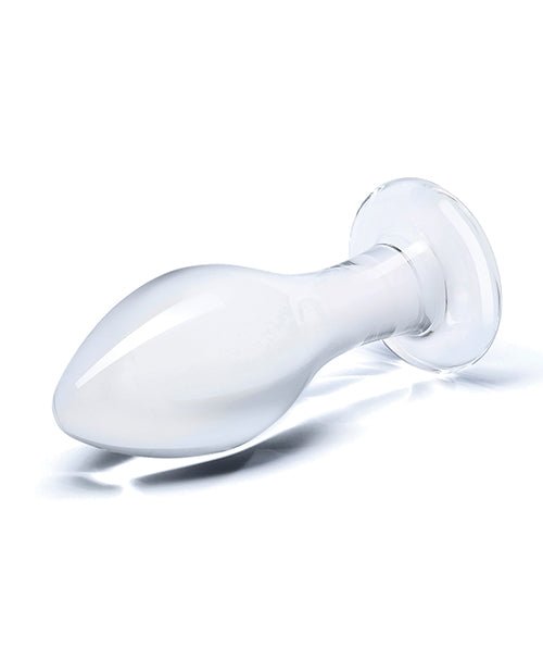 Glas 4" Classic Butt Plug - Clear - BDSMTest Store
