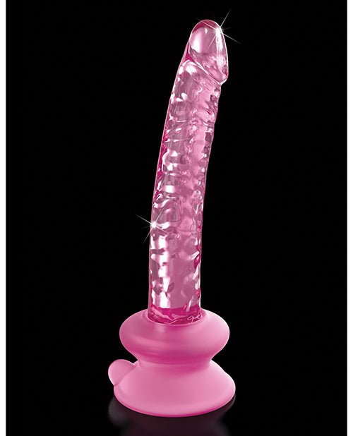 Icicles No. 86 Hand Blown Glass Massager W/suction Cup - Pink - BDSMTest Store