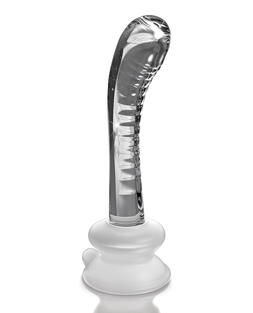 Icicles No. 88 Hand Blown Glass G-spot Massager W/suction Cup - Clear - BDSMTest Store