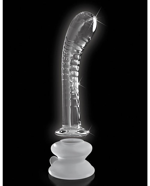 Icicles No. 88 Hand Blown Glass G-spot Massager W/suction Cup - Clear - BDSMTest Store