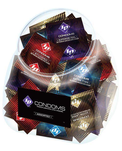 Id Assorted Condoms - Jar Of 144 - BDSMTest Store