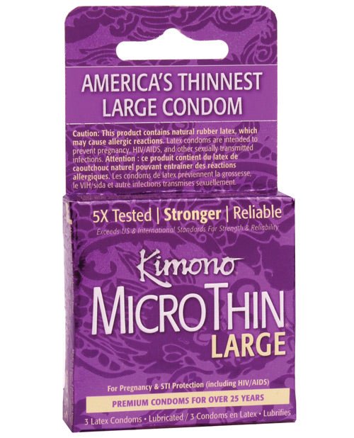 Kimono Micro Thin Large Condom - BDSMTest Store