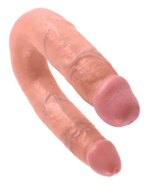 King Cock Medium Double Trouble - Flesh - BDSMTest Store
