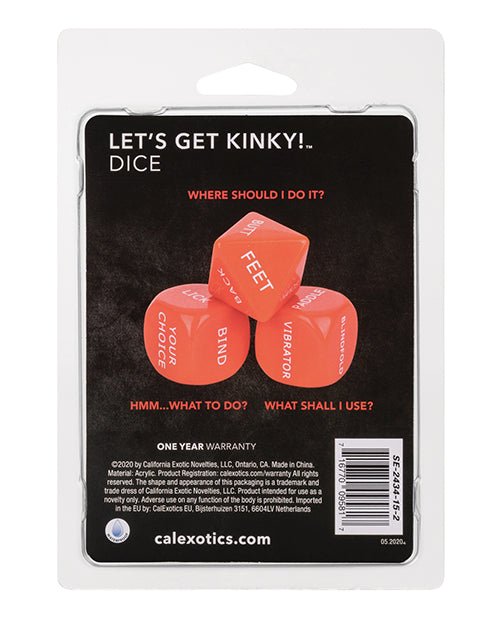 Lets Get Kinky Dice - BDSMTest Store